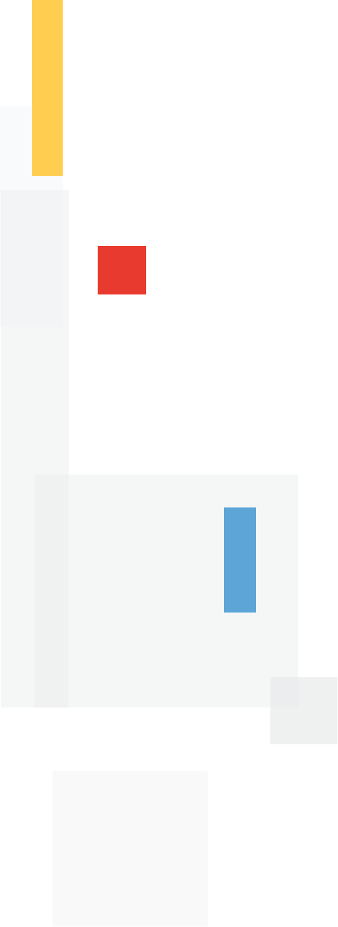 Fondo blanco con formas geométricas en colores amarillo, rojo, azul y gris. Elementos dispuestos de manera abstracta, creando un diseño moderno y minimalista.